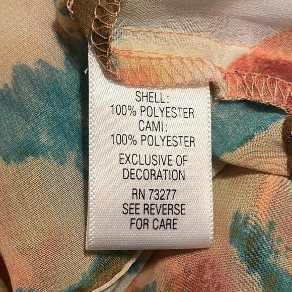 APT. 9 Peplum Drawstring Peasant Blouse NWT Size 2X MN12110 - Picture 11 of 12